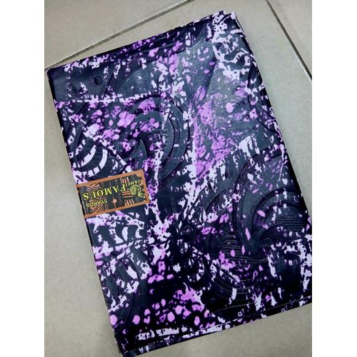 Purple polished adire-african kampala