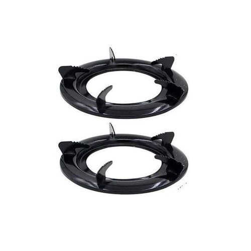 2 PCs of Table Gas Cooker Pot Rest - Black