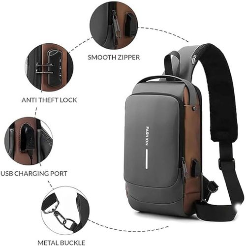 Portable Anti Theft Cross Body Bag