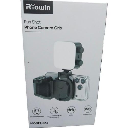 Fun Shot Magnetic Phone Camera Grip with Fill light