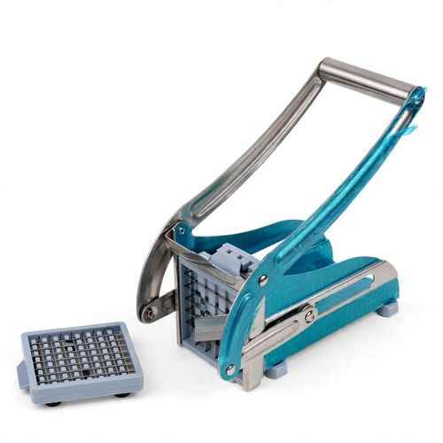Potato Chipper - French Fries Cutter - Stainless Steel Potato Cutter Machine - 2 In 1 Chips Maker With 2 Blades - Manual Fries Cutter For Kitchen - The Kitchen Good Helper