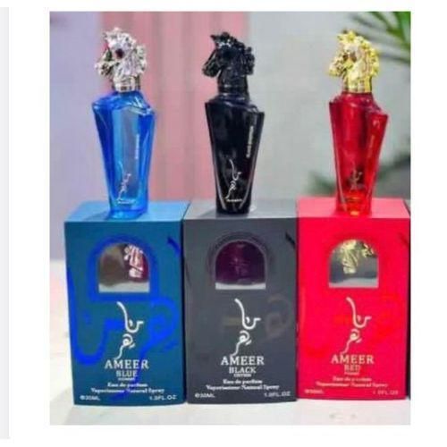 Blue, Black And Red EDP Perfumed Natural Spray 30ml 3 In 1