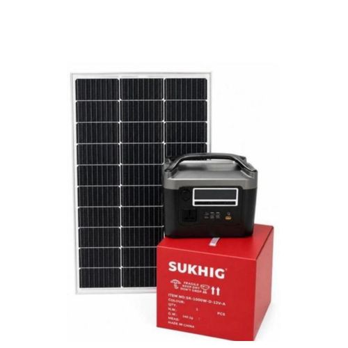 Power Station (Solar Gen) With Lithium Battery And Solar Panel 1000W