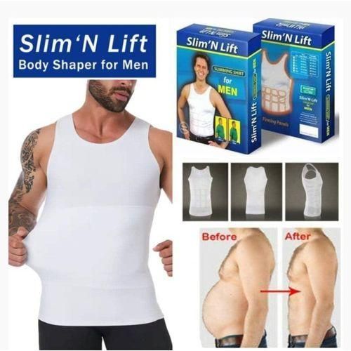 Slim N Lift Official Store Mens Comfortable Body Shaper Compression Vest Cool Max Active