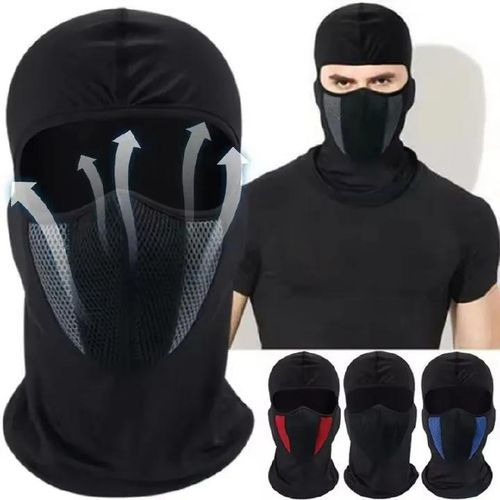 Breathable Balaclava Motorcycle Full Face Mask Cycling Motocross Helmet Hood Moto Riding Neck Face Hood Moto Accessories