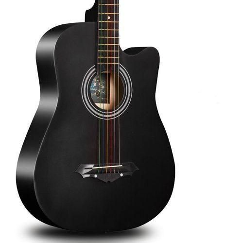 Acoustic Box Guitar With Bag And Strap - Black