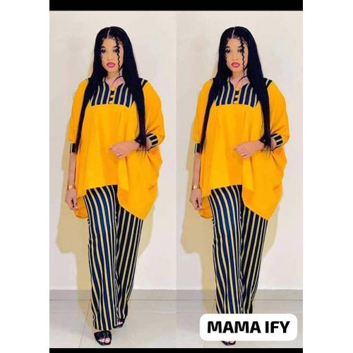 Two pieces top and trouser for ladies original