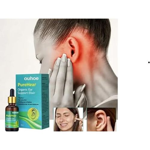 Fast Acting Ear Ringing Treatment Oil, Ear Ringing Remedy Ear Relief Drops, Tinnitus Relief Drops, Help Relief Ear Hearing Loss, Softens Earwax, Improves Hearing Clarity, Protects the Ear Canal, Supports Inner Ear Health, Long-Term Ear Maintenance