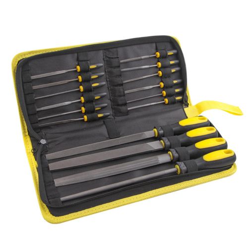 Deburring Tool 8 Double Cut Flat File - High Carbon Steel With Anti-Slip Handle For Metal/Wood/Plastic Metal Filler