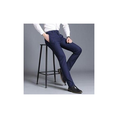 Luxury Classic Suit Trousers For Men - Blue
