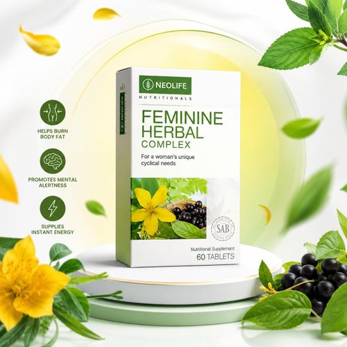 Feminine Herbal Complex - 60 Tablets (Single) Herbal blend to help women achieve a state of optimal well being, comfort and calmness.