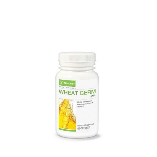 Wheat Germ Oil - 60 Capsules (Single) - Cold Pressed Vitamin E Supplement