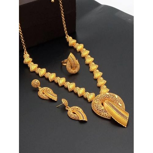 Jewelry Quality Set of Necklace Earring and Ring