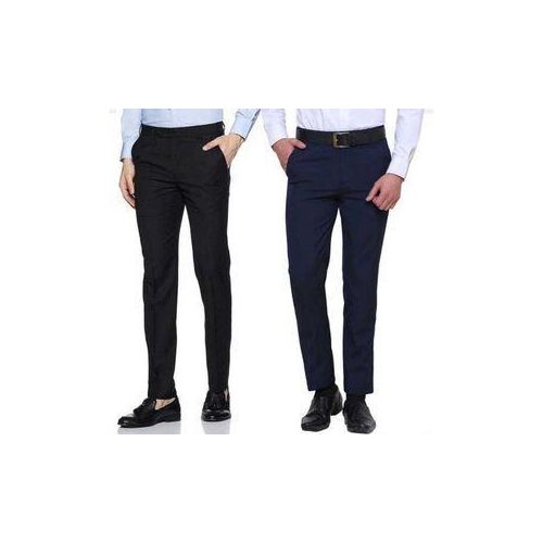 2 in 1 Men's Corporate Quality Back & Navy Blue Trouser