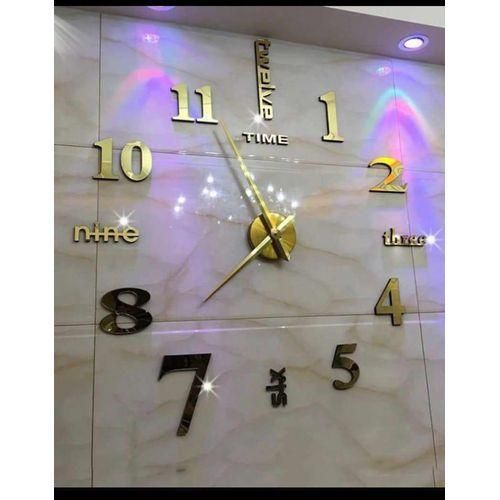 Mixed DIY 3D Large Art Wallclock
