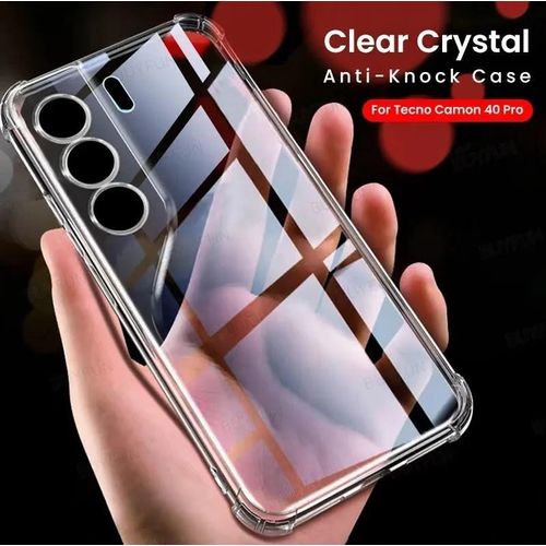 Camon 40 Pro Sleek Design Clear Case –Drop Protection with Camera Guard