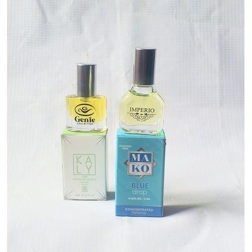 Perfume Special Combo of 2 in 1 of Kaly Green Pistachio Gelato and Mako Blue Drop Concentrated Oil Perfume 5ml (Unisex) NAFDAC NUMBER: Kaly Pistachio: A2-103596, Mako blue drop: A2-105048