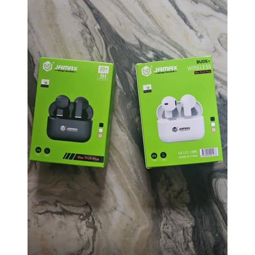JAMAX Wireless Earbuds Bluetooth 5.2 Headphones 13mm Deep Bass HiFi Stereo ENC Noise Cancellation 5HR+ 36H Battery Life Earphones for iPhone Android Samsung Tecno Infinix Camon Hot