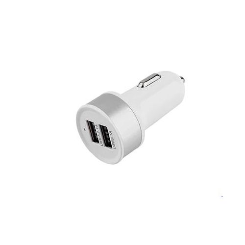 Fast Car Charger, Quick Charging 2 Port Phone USB Adapter Rapid Plug USB Compatible Samsung, Tablet, iPhone, iPad, LG, Automobile Charger