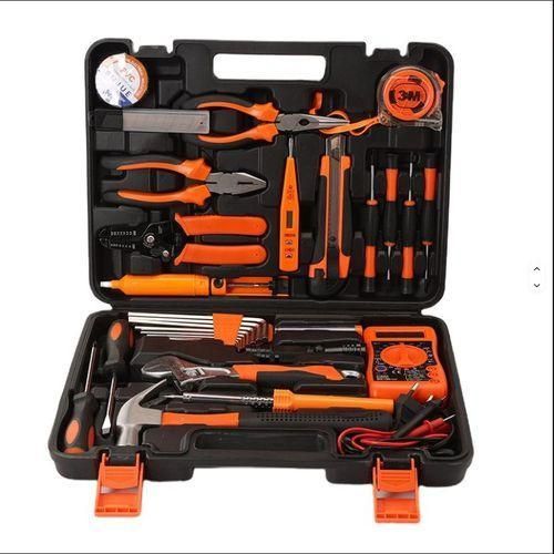30-Piece All-in-One Home Tool Kit Set – Complete DIY Maintenance & Electrical Repair Tools with Hammer, Pliers, Screwdriver Set, Tape Measure & Portable Storage Toolbox, screwdriver