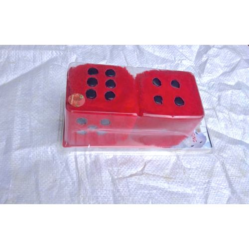 Dice Car Airfreshner Red Color