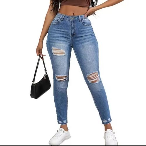 Woman Women Ladies Lady Slim Stretch Stretchy Fit Skinny Jeans