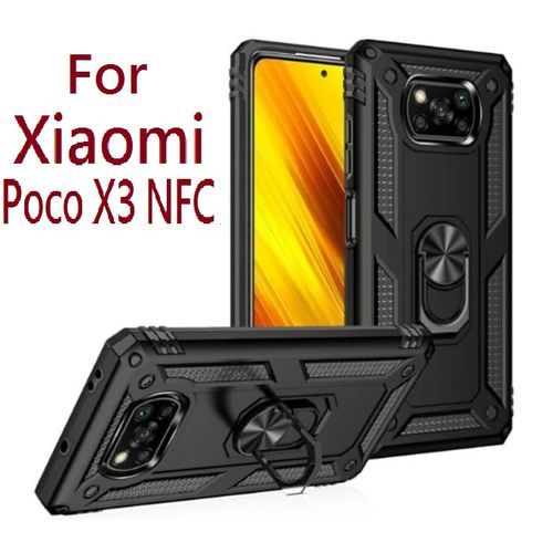 Xiaomi Poco X3 NFC - ShockProof Case (Pouch) With Magnetic Ring Holder/Stand