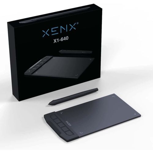X1-640 Drawing Board 6X4 inch Graphics Tablet Hand-Drawn Board Mobile Phone Computer Writing Applicable to Multiple scenarios