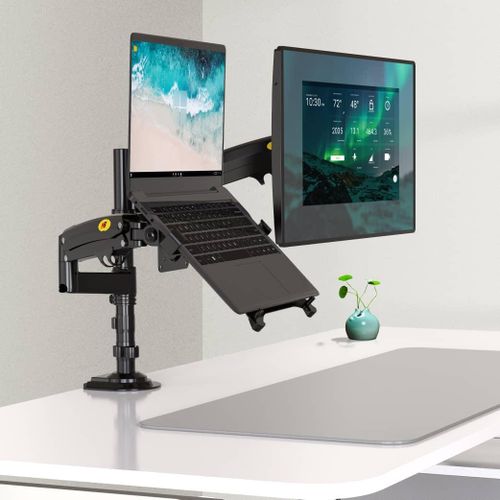 Office Monitor Desk Mount For LED AND LCD TV Large And Heavy Duty With Built In The Cable Managem 17-27 Inches