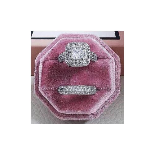 Original Sterling Silver 3pcs Paris Wedding Set with free gift