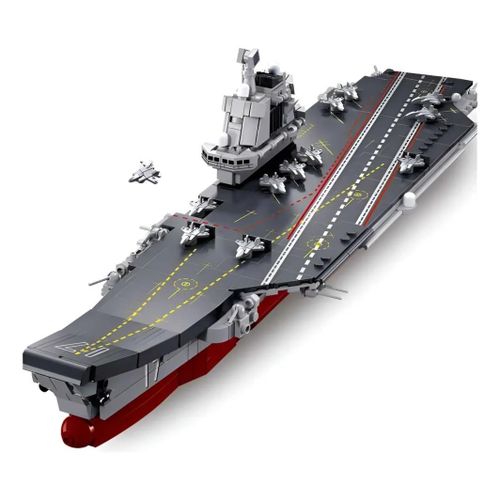 Large Warship Naval Ship Model Building Bricks, Compatible Construction Toys for Boys Girls Age 6 7 8 9, Educational STEM Learning Gift for Christmas Birthday