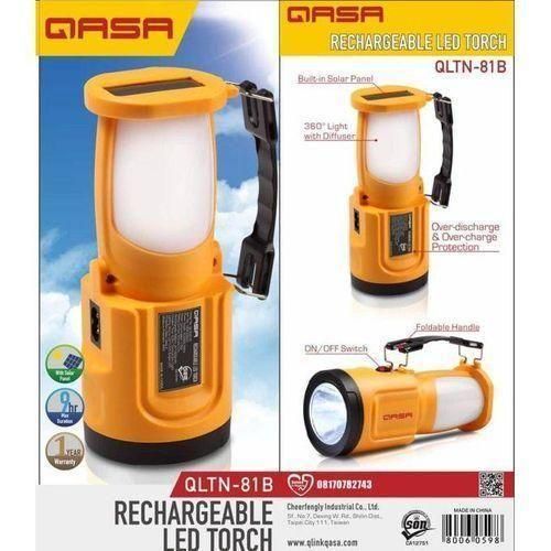 Qasa Solar Rechargeable Led Torch-light & Lantern QLTN-81B
