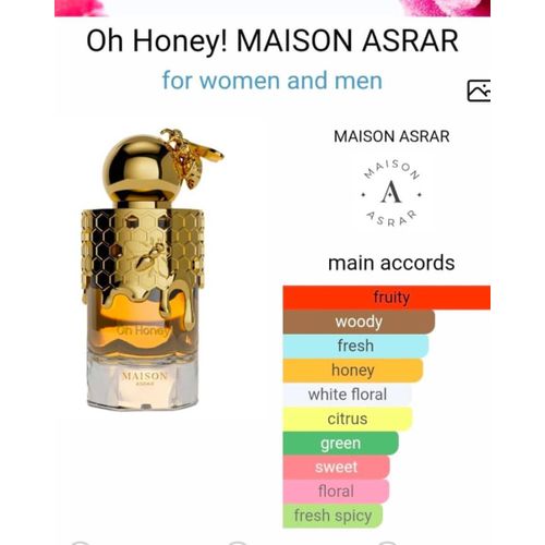 Oh Honey by Maison Asrar EDP 100ml Female Lasts 48 Hours