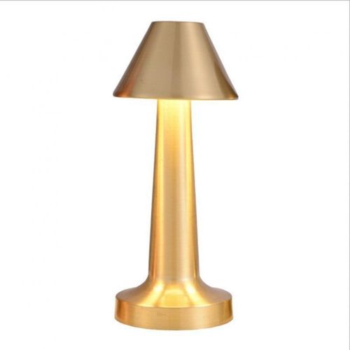metal retro night bedside rechargeable lamp, dining table dimmable ambient light,