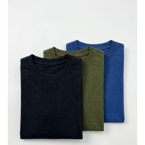 3 Pcs Plain Roundneck Tshirt