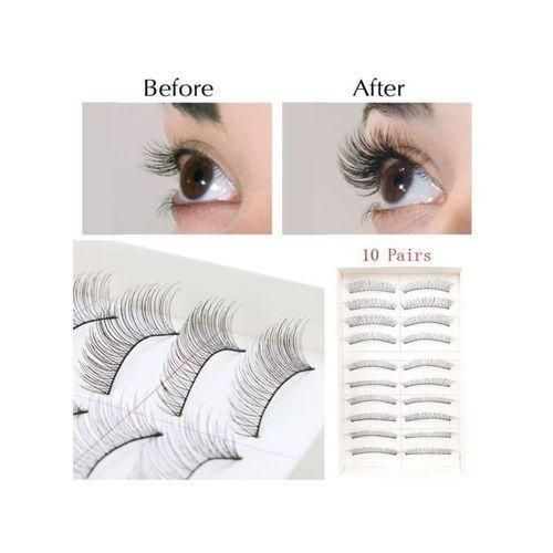 10 Pairs Mink Reusable Natural Handmade Eyelashes