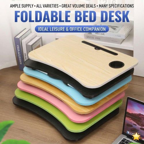 Premium Foldable Bed Desk & Laptop Table with Device Holder