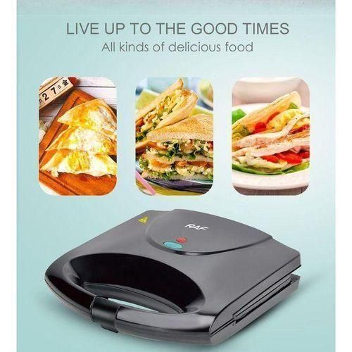 RAF Electric Sandwich Maker 2 Slice Bread Toaster Grill with Non-Stick Plates – Fast Heating Compact Breakfast Maker with Automatic Temperature Control, Easy Clean Panini Press for Home Kitchen and Office Use