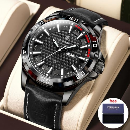 2026 New Fashion Korean Luxury Youth Leisure Business Men's Watch Waterproof Luminous Calendar Quartz Wristwatch