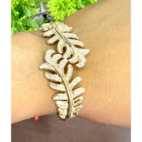 Gold Chunky Bangle For Women