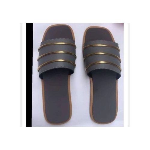 Elegant Grey Female Slippers