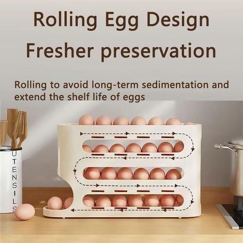 4 Layer Slide & Roll Out Egg Storage Rack