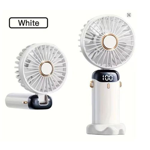 2025 New USB Handheld Fan Mini Portable Charging Foldable Plastic Electric Fan for Office & Student Car Outdoor