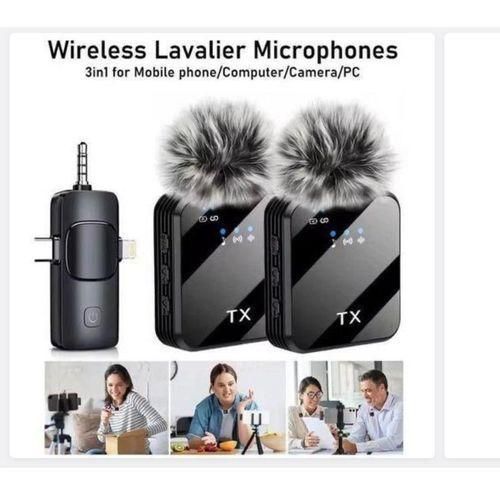 F11-2 Dual Wireless Lavalier Microphone for content Creation