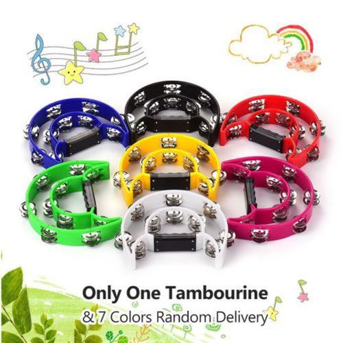 Handheld Tambourine Percussion 1pc