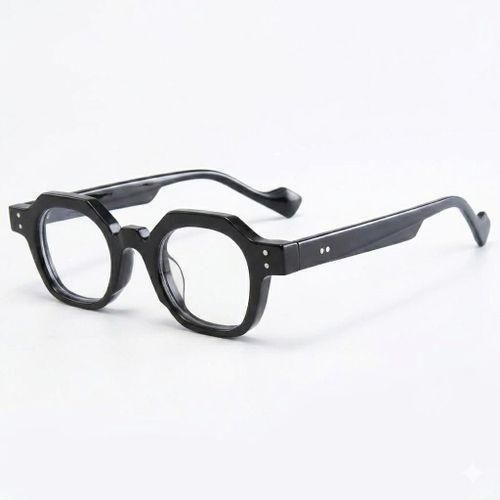 Geo-Frame Unisex Photochromic Computer and SunGlasses - Black
