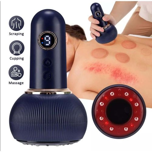 electric lymphatic drainage body massager and meridian brush, designed for full-body relaxation, contouring, and muscle recovery. It combines several modern wellness features into a compact, hand-held design