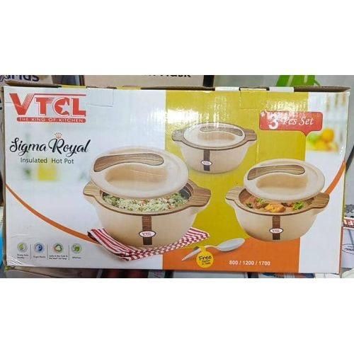 VTCL Insulated Serving Food Flask - 3Pc Set