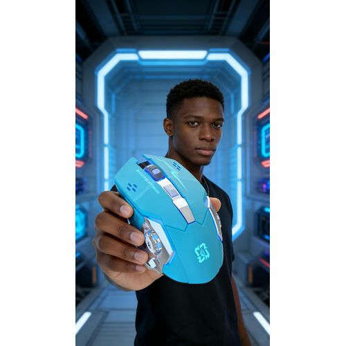 Wireless 2.4G Rechargeable 5.2 Bluetooth Silent Game Mouse