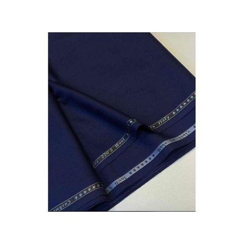 4Yards High Quality Italian 7star Cashmere SuperWool Senator Fabric- Navy Blue